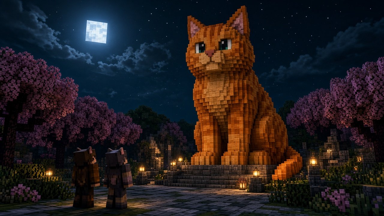 Cat statue